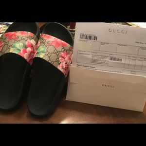 Authentic Gucci Bloom Slides